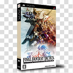 PSP Games Boxed  , Ivalice Alliance Final Fantasy Tactics, The War of the Lions transparent background PNG clipart