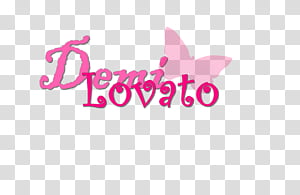 Texto Demi Lovato transparent background PNG clipart thumbnail