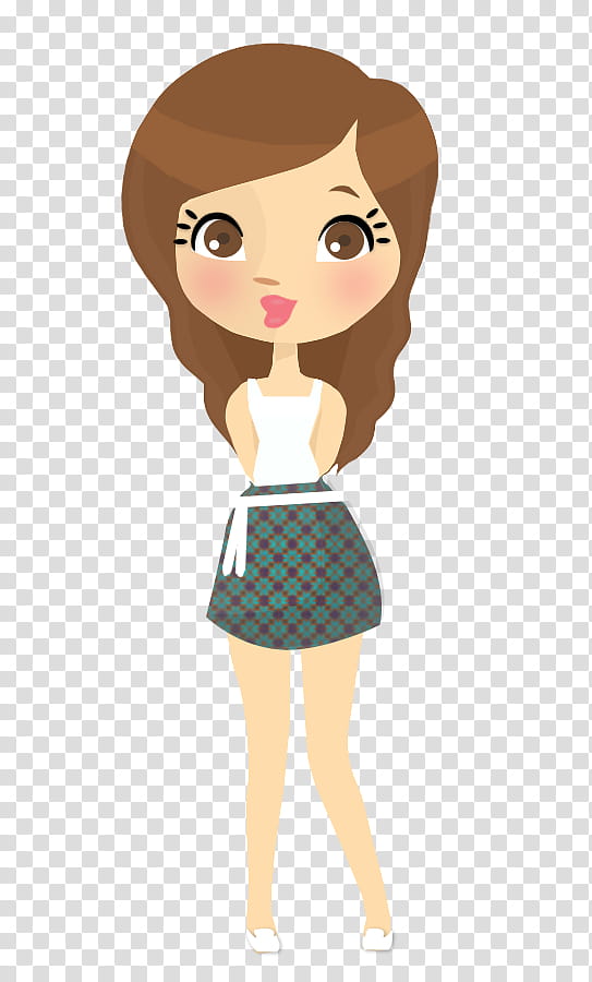 Nena Martina Stoessel, woman wearing blue skirt transparent background PNG clipart