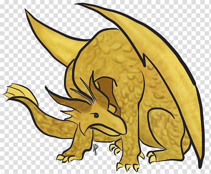 Golden Dragon (Maddie) transparent background PNG clipart