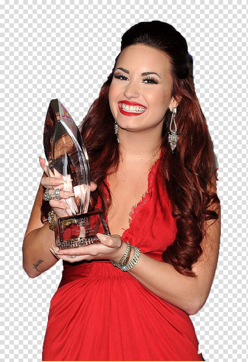 Demi Lovato en los PCA transparent background PNG clipart