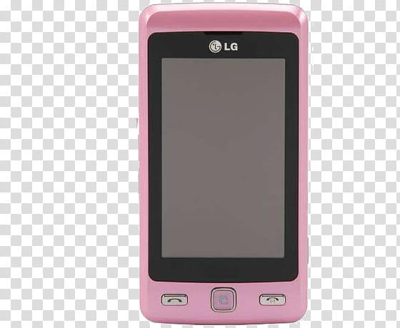 pink Cellphones in, black LG smartphone with case transparent background PNG clipart