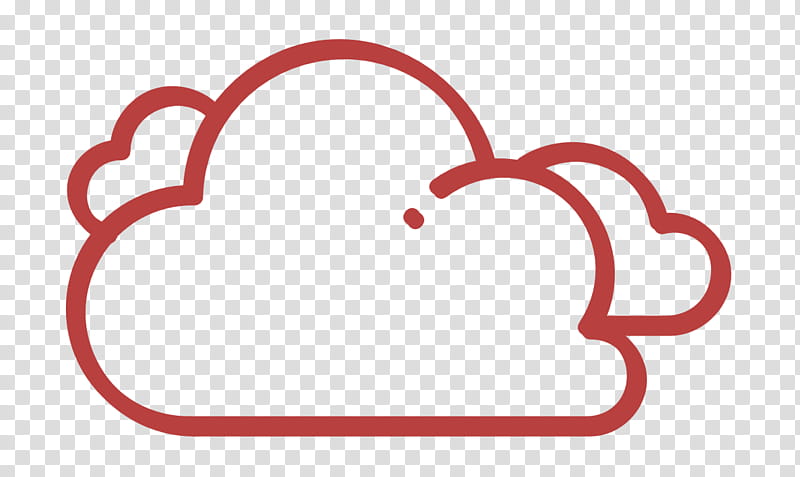 clouds icon cloudy icon forecast icon, Sky Icon, Weather Icon, Red, Pink, Heart transparent background PNG clipart