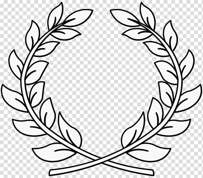 Flower Line Art Laurel Wreath Drawing Bay Laurel Branch Olive Wreath  Twig Olive Branch transparent background PNG clipart  HiClipart