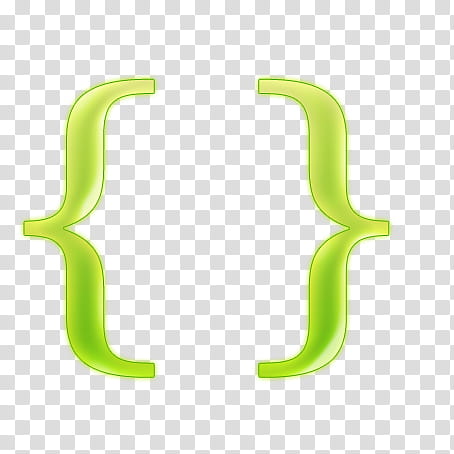 Corchetes, green open and close parenthesis illustration transparent background PNG clipart