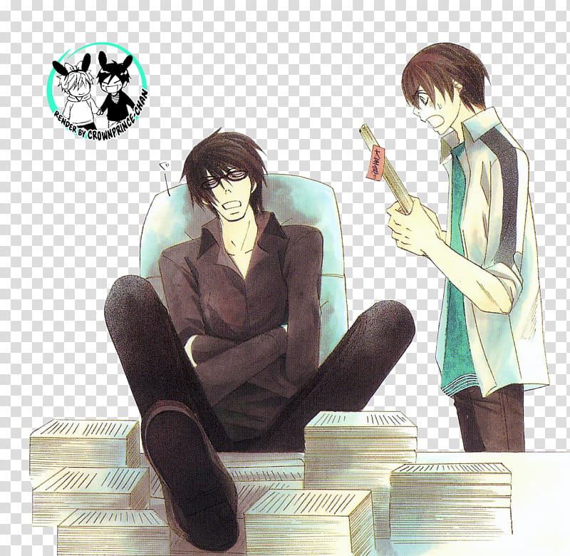 RENDER Onodera x Takano Sekaiichi Hatsukoi transparent background PNG clipart