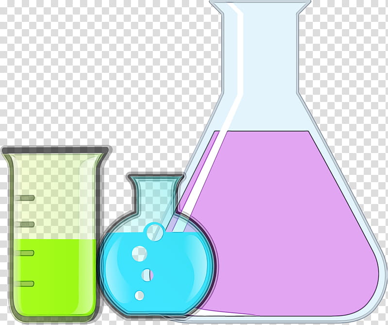 Watercolor Liquid, Paint, Wet Ink, Chemistry, Laboratory Flasks, Purple, Erlenmeyer Flask, Cartoon transparent background PNG clipart