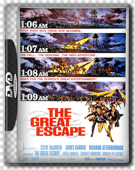 DVD Movie Case Icons, the-great-escape transparent background PNG clipart