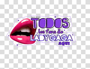 Texto fans de lady gaga transparent background PNG clipart thumbnail