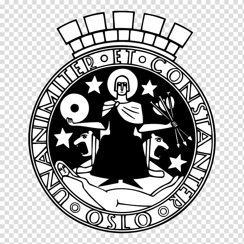 graphy Logo, Oslo, Urban Future Global Conference, Coat Of Arms, Coat Of Arms Of Oslo, Xynteo Ltd, Norway, Black And White transparent background PNG clipart