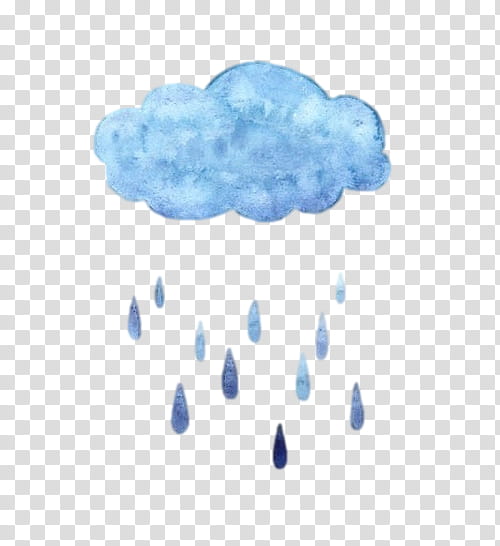 blue rainy cloud illustration transparent background PNG clipart