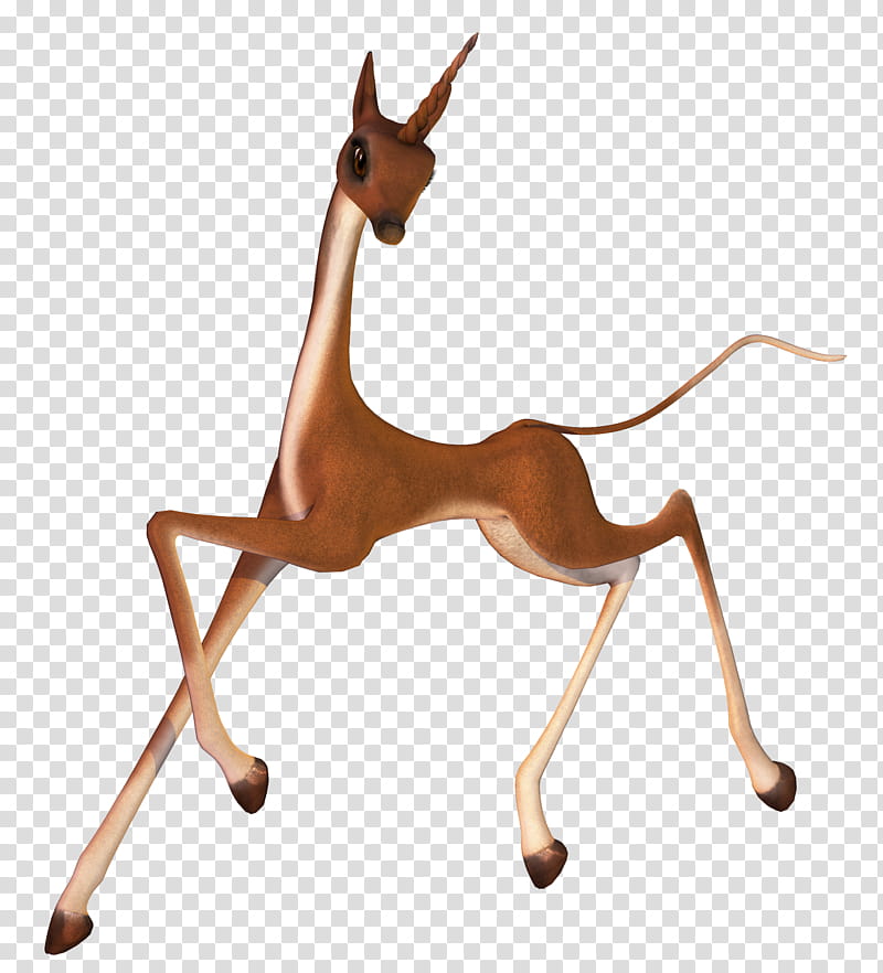 Fantasy Animals  , brown deer running transparent background PNG clipart