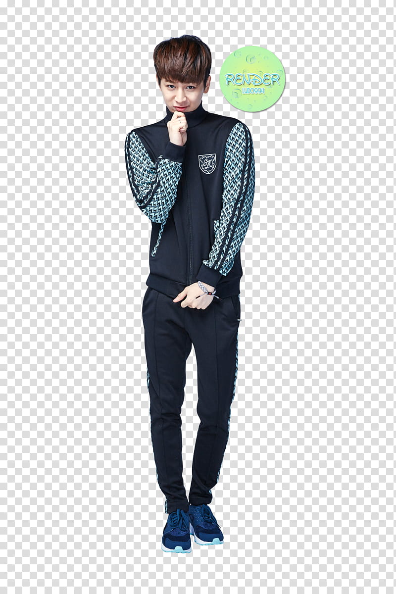 man wears black tracksuits transparent background PNG clipart