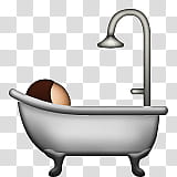 emojis, person inside bath tub illustration transparent background PNG clipart