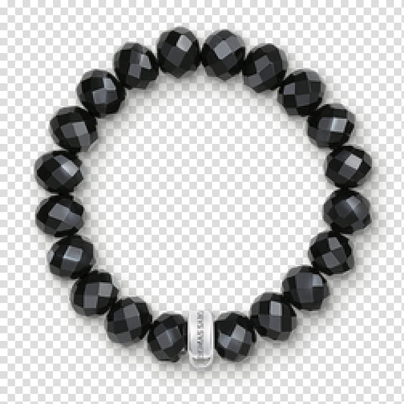 Black Heart, Bracelet, Women Thomas Sabo Black Obsidian Charm Bracelet, Onyx, Jewellery, Bead, Silver, Necklace transparent background PNG clipart
