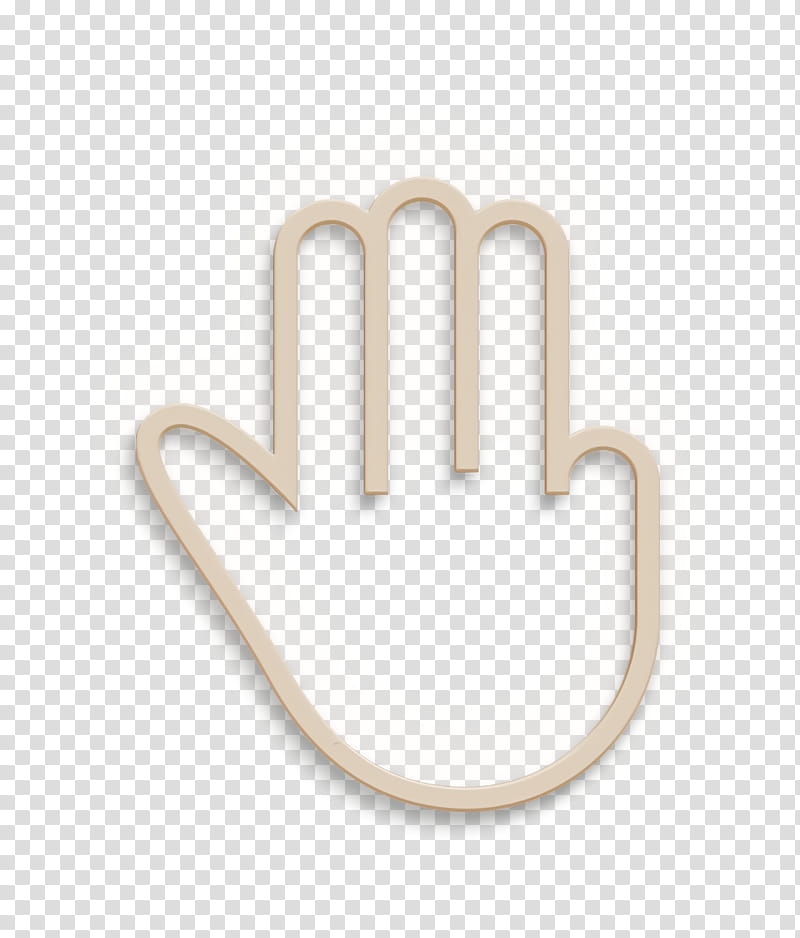 fingers icon hand icon three icon, Logo, Thumb transparent background PNG clipart