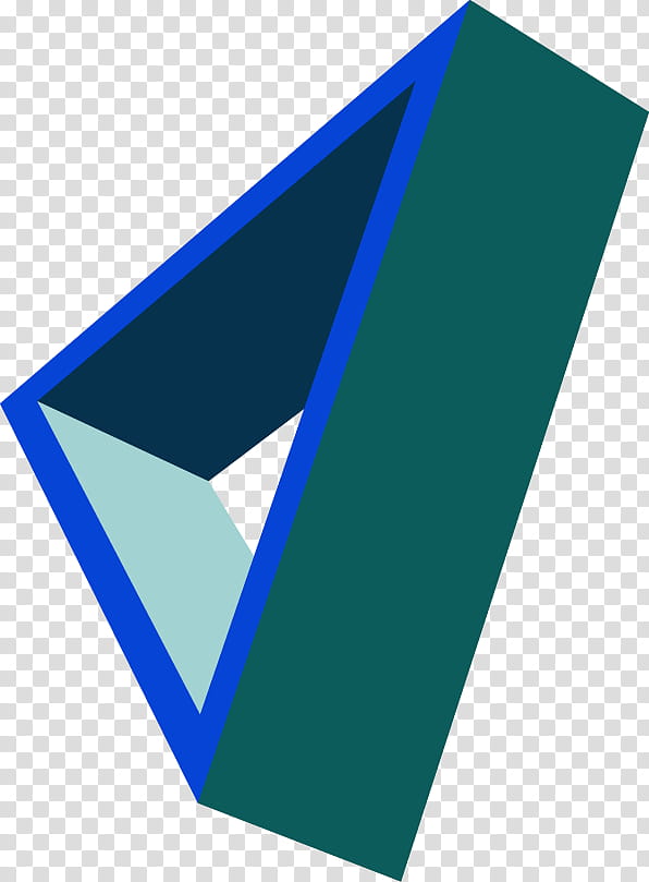Triangles D , triangular blue and green frame illustration transparent background PNG clipart