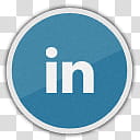 Socialite Icons, LinkedIn Noise, teal and white in icon transparent background PNG clipart