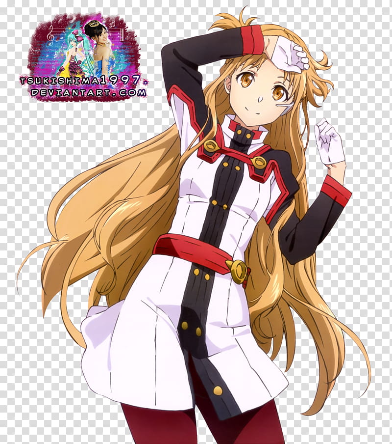 Sword Art Online Movie Asuna render transparent background PNG clipart