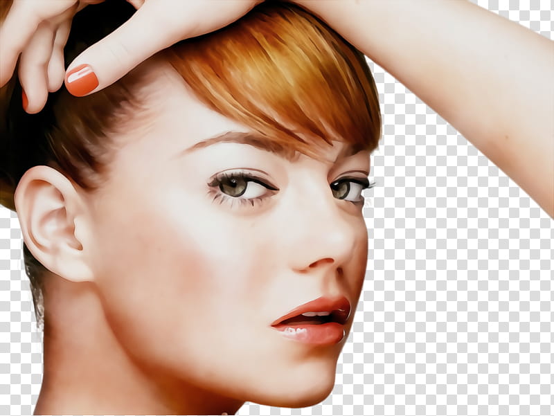 Eye, Watercolor, Paint, Wet Ink, Emma Stone, Actor, Easy A, Desktop transparent background PNG clipart