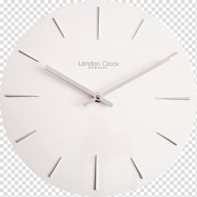 Dollhouse, white London Clock Company analog clock displaying : transparent background PNG clipart