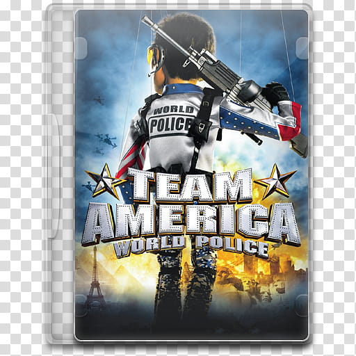 Movie Icon Mega , Team America, World Police, Team American World Police movie poster transparent background PNG clipart
