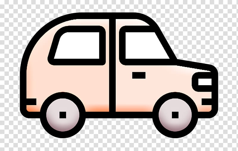 Car icon, Vehicle, Transport, Cartoon, Line, Model Car, City Car, Toy Vehicle transparent background PNG clipart