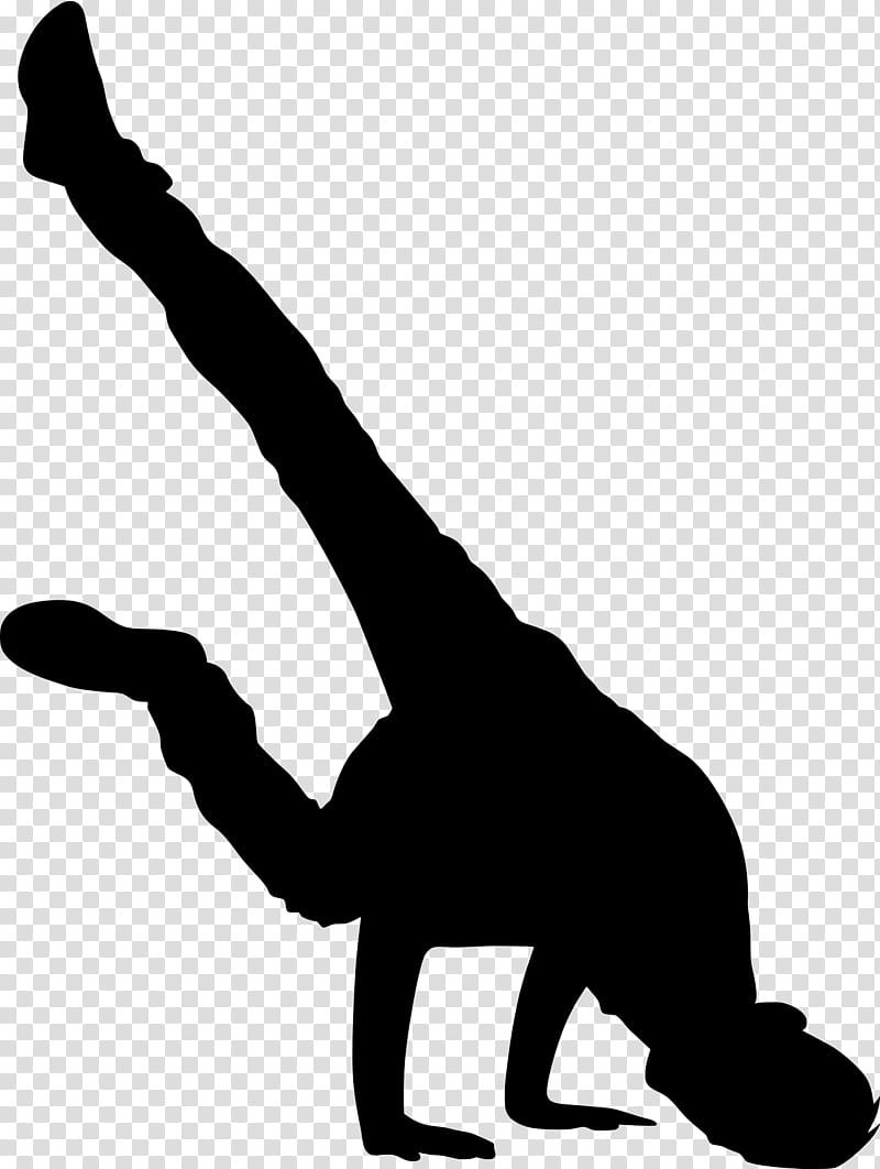 Silhouette Tail, Black White M, Dance, Breakdancing, Finger, Line, Behavior, Stretching transparent background PNG clipart