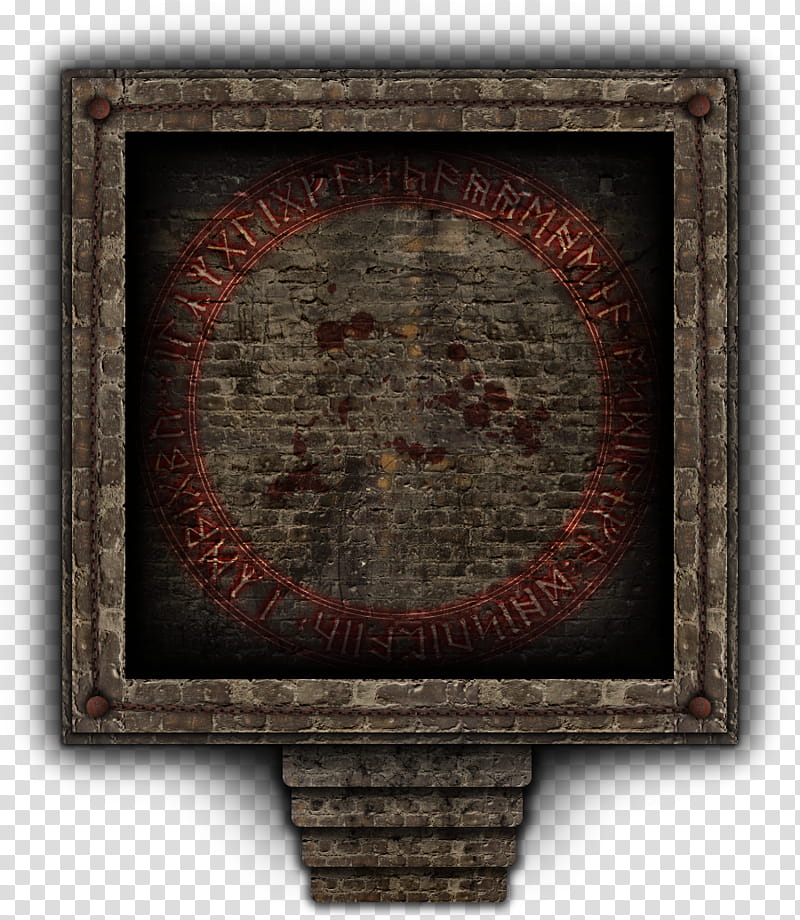 RPG Map Elements , brown frame transparent background PNG clipart