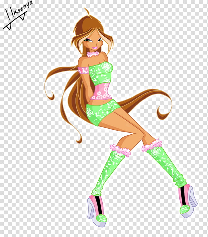 Flora, Cartoon, Fairy, Character, Graph, Human, Winx Club, Season transparent background PNG clipart