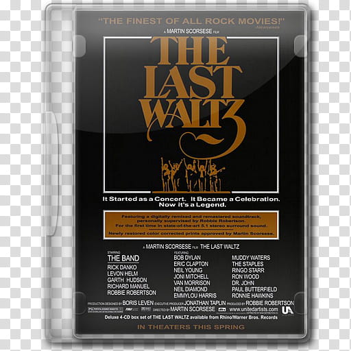 Movie DVD Icons , The Last Waltz transparent background PNG clipart