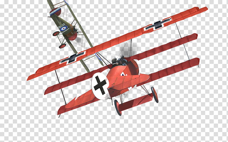 Airplane, Fokker Dri, World War I, Red Fighter Pilot, Red Baron Ii, Aviation, Triplane, Manfred Von Richthofen transparent background PNG clipart