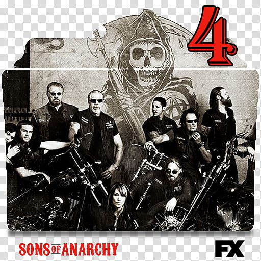 Sons of Anarchy series and season folder icons, Sons of Anarchy S ( transparent background PNG clipart