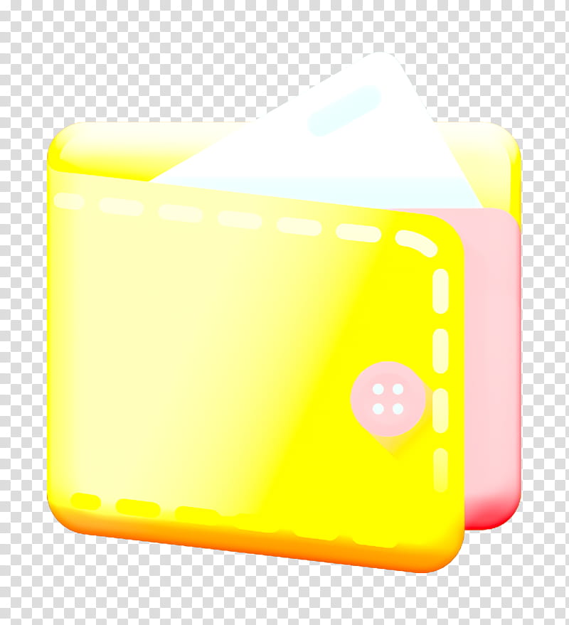Wallet icon E-Commerce icon Purse icon, E Commerce Icon, Yellow, Material Property, Square, Rectangle transparent background PNG clipart