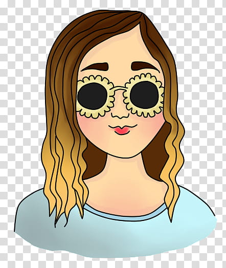 Sweet Girl psd and, woman wearing sunglasses art transparent background PNG clipart