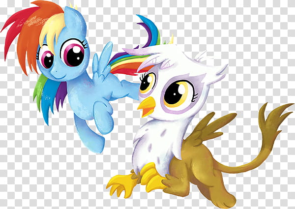 My Little Pony, Rainbow Dash and Gilda, My Little Pony characters illustration transparent background PNG clipart