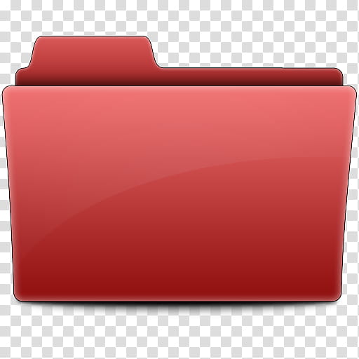 Label Folders, red file icon transparent background PNG clipart