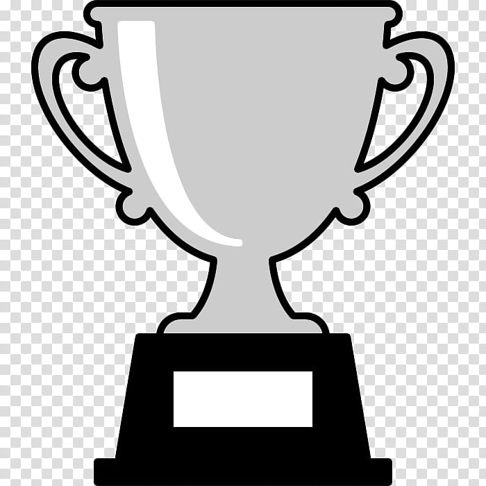 Trophy, Black And White
, Cartoon, Drawing, Line Art, Drinkware, Blackandwhite, Tableware transparent background PNG clipart