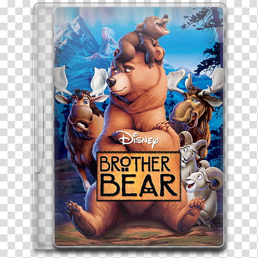 Movie Icon Mega , Brother Bear, Disney Brother Bear movie case illustration transparent background PNG clipart