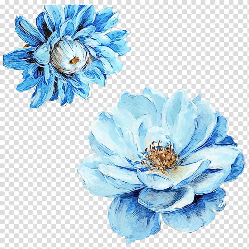 Blue Watercolor Flowers, Floral Design, Watercolor Painting, Blue Rose, Blue Flower, Drawing, Vase, Petal transparent background PNG clipart