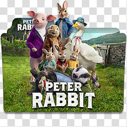 Peter Rabbit  Folder Icon , Peter Rabbit v logo_x transparent background PNG clipart