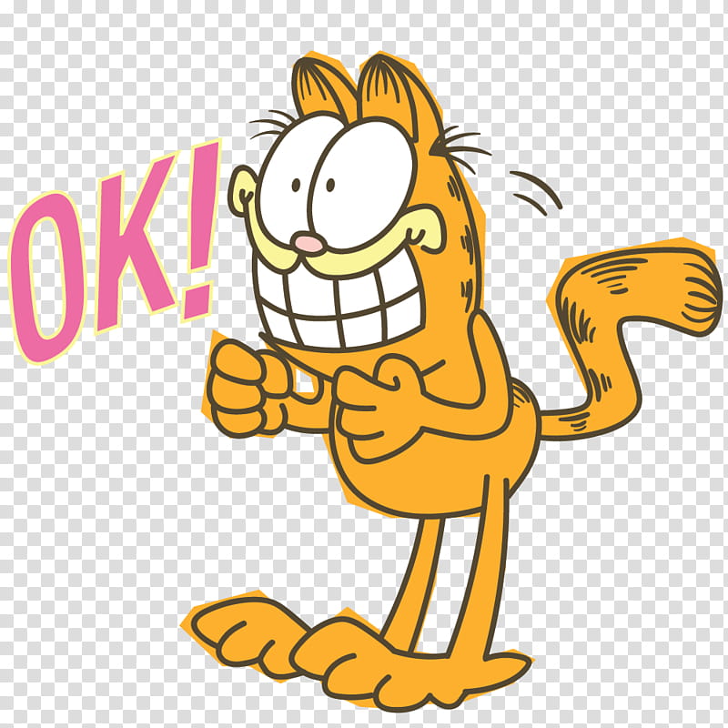 Friends, Garfield, Cat, Paws Inc, Line, Sticker, Text, Cartoon transparent background PNG clipart