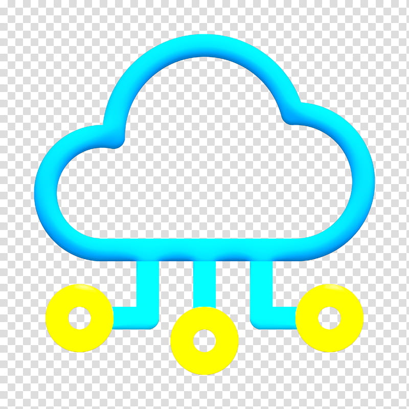 big data icon cloud icon computing icon, Network Icon, Storage Icon, Turquoise transparent background PNG clipart