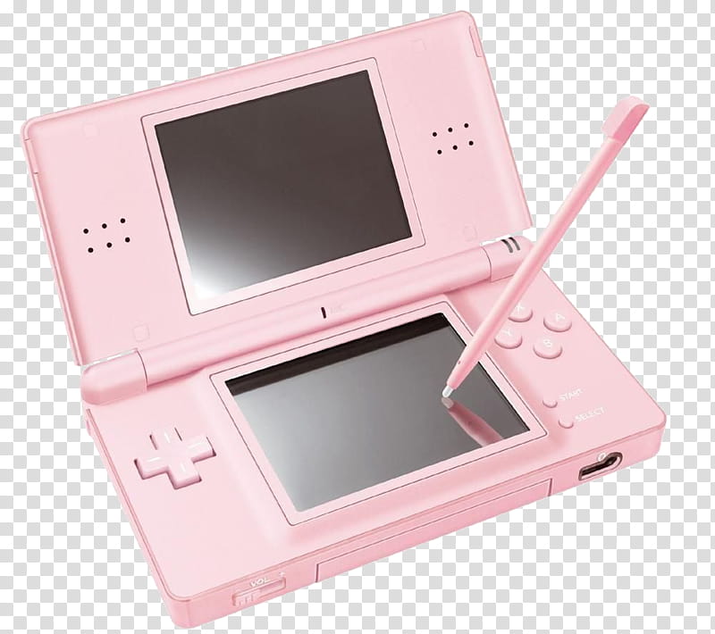 Pink , pink Nintendo DS transparent background PNG clipart