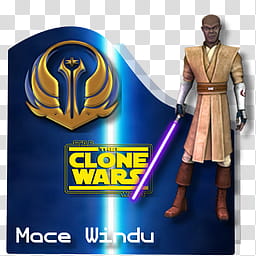 Star Wars The Clone Wars Jedi Set , Mace Windu transparent background PNG clipart