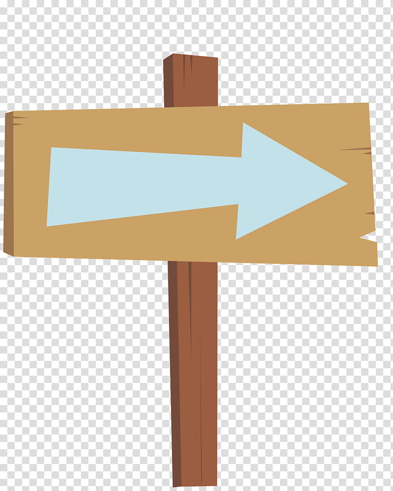 Sign, brown and blue arrow wood signage transparent background PNG clipart