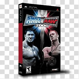 PSP Games Boxed  , WWE SmackDown vs RAW  transparent background PNG clipart