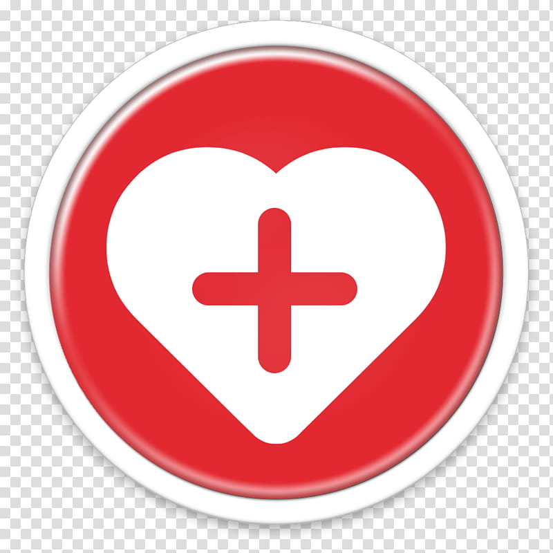 ORB OS X Icon, red and white heart and cross logo transparent background PNG clipart