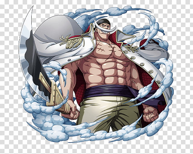 Edward Newgate AKA WhiteBeard, male animated character art transparent background PNG clipart