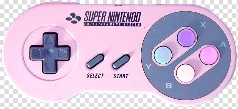 x, pink Nintendo SNES controller transparent background PNG clipart